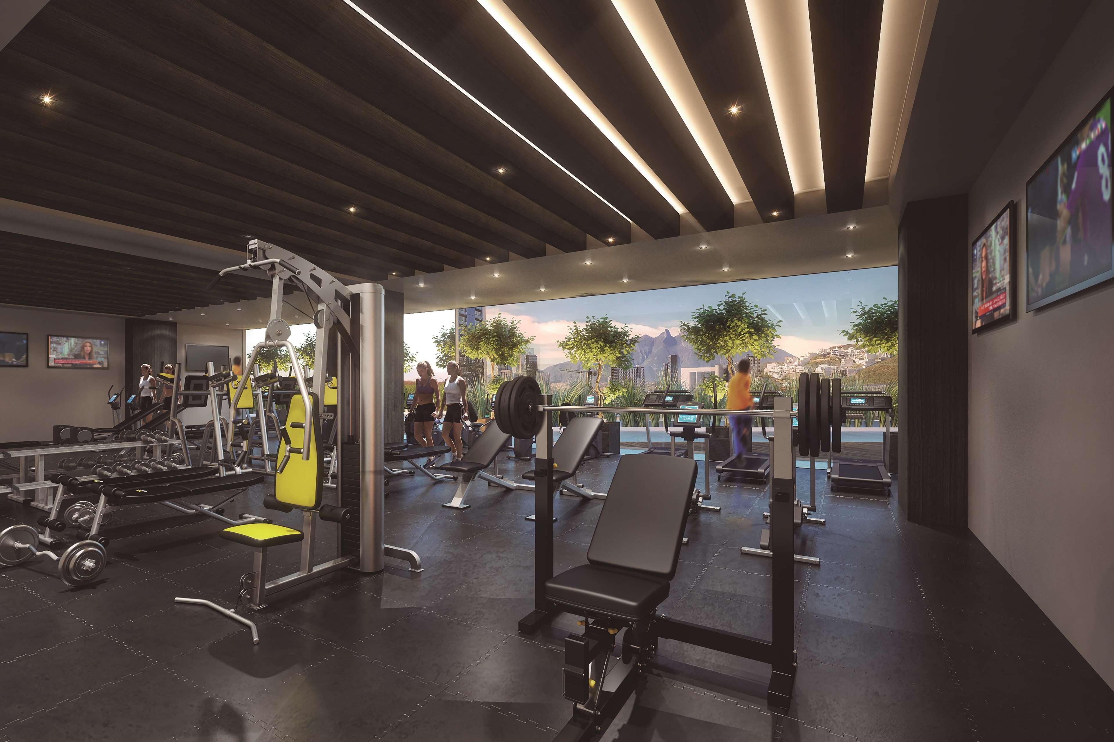 ホテル Camino Real Fashion Drive Monterrey サン・ペドロ・ガルサ・ガルシーア エクステリア 写真 The gym at the 10th floor